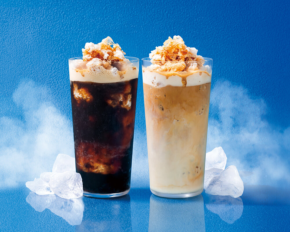 「クラッシュビターコーヒー」「クラッシュカフェラテ」